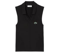 Polo da donna Lacoste Sleeveless Stretch Knit Tennis - black/black - Nero (XS/S)