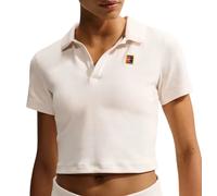Polo da donna Nike Court Heritage Tennis - chalk - Beige (L)