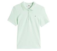 Polo da donna Tommy Hilfiger 1985 Slim Pique Short Sleeves - Verde (L)