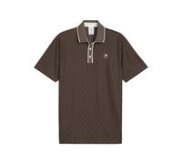 Polo da golf in jacquard PUMA x ARNOLD PALMER da uomo, Abbigliamento, Marrone, S S