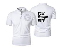 Polo da golf personalizzate per uomo e donna - Maglia da golf personalizzata con testo, logo o immagine, bianco, S-3XL