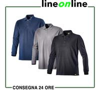 Polo da lavoro a maniche lunghe Diadora Utility ATLANTIS II - Maglia 100% cotone