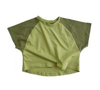 Polo da Ragazzo - Magliette estive per Bambini a Maniche Corte con Scollo Rotondo comode e morbide da Indossare Tutti i Giorni per Bambini e Ragazzi per la Scuola Il Parco Giochi e la (Green 130)