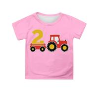 Polo da Ragazzo - Top per Ragazzi per Avventure all'Aria Aperta Stile Estivo Casual Comodi ed Elastici Scollo Rotondo Maglietta Stampata per età 2-13 Perfetti per Feste di Compleanno (8-9 Years)