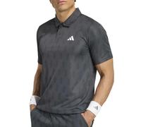 Polo da tennis da uomo Adidas Club Climacool Graphic - carbon/black - Grigio (M)