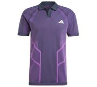 Polo da tennis da uomo Adidas Pro Seamless AEROREADY FreeLift - Viola (L)