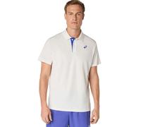 Polo da tennis da uomo Asics Court - cream - Bianco (L)