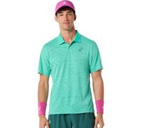 Polo da tennis da uomo Asics Match Jacquard Short Sleeve - aurora green - Verde (M)