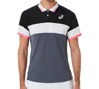 Polo da tennis da uomo Asics Match - performance black/carrier grey - Multicolore (XL)