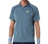 Polo da tennis da uomo Asics Match Short Sleeve - ironclad - Blu (M)