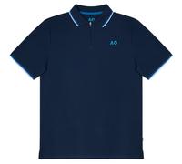 Polo da tennis da uomo Australian Open Zip Player - Blu (M)