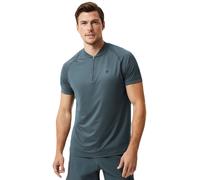 Polo da tennis da uomo Björn Borg Ace Performance Zip Polo - urban chic - Verde (L)
