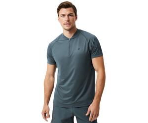 Polo da tennis da uomo Björn Borg Ace Performance Zip - urban chic - Verde (S)