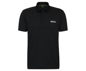 Polo da tennis da uomo BOSS Paddytech Degradé-Jacquard - black - Nero (M)
