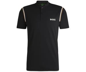 Polo da tennis da uomo BOSS Pariq MB - Nero (S)
