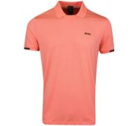 Polo da tennis da uomo BOSS Stretch-Mesh - open red - Arancione (XXL)