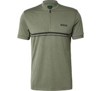 Polo da tennis da uomo BOSS TOC Spin Bodymapp - dark beige - Verde (L)