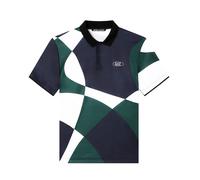 Polo da tennis da uomo EA7 Pro Printed - fancy blue dinamico - Multicolore (XXL)