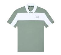 Polo da tennis da uomo EA7 Tennis Pro Zip-Up Shirt - laurel wreath - Verde (M)
