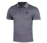Polo da tennis da uomo Fila Corvin - gray dawn - Grigio (XL)