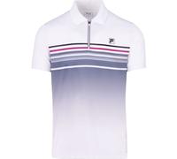 Polo da tennis da uomo Fila Diego - gray dawn print - Bianco (M)