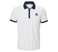 Polo da tennis da uomo Fila Stripes "Björn" M - Bianco (M)