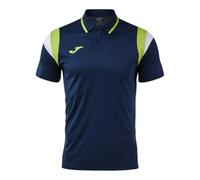 Polo da tennis da uomo Joma Terra Short-Sleeve - dark navy/lime - Blu (M)