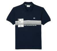 Polo da tennis da uomo Lacoste French Made Original L.12.12 Print - Blu (L)