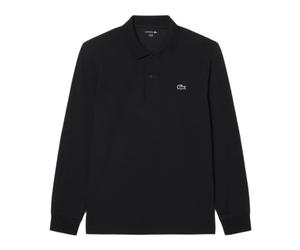 Polo da tennis da uomo Lacoste Regular Fit Long Sleeved Cotton - black - Nero (M)