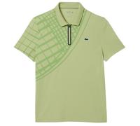 Polo da tennis da uomo Lacoste Ultra Dry Printed Slim Fit - green - Verde (M)