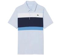 Polo da tennis da uomo Lacoste Ultra Dry Stretch Colour-Block - light blue/navy blue/white - Blu (M)