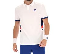 Polo da tennis da uomo Lotto Squadra III - bright white - Bianco (L)