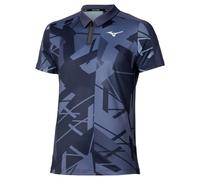 Polo da tennis da uomo Mizuno Daybreakers Shadow - odyssey grey - Viola (XL)
