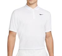 Polo da tennis da uomo Nike Court Dri-Fit Pique M - white/black - Bianco (XXL)