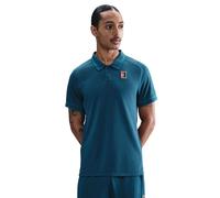 Polo da tennis da uomo Nike Court Heritage Tennis - blue force/green abyss - Blu (M)