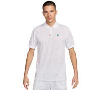 Polo da tennis da uomo Nike Dri-Fit Heritage Printed - white/white - Bianco (M)