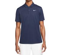 Polo Nike Court Dri-Fit da uomo - Maglia da tennis solida in ossidiana/bianco (S)