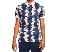 Polo da tennis da uomo Nike Print Slim-Fit - pink foam - Multicolore (S)