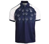Polo da tennis da uomo Sergio Tacchini Punte - navy/smoke - Multicolore (M)