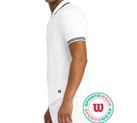 Polo da tennis da uomo Wilson Players Seamless 2.0 - bright white - Bianco (S)