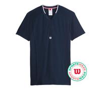 Polo da tennis da uomo Wilson Players Seamless Zip Henley 2.0 - classic navy - Blu (S)
