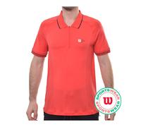 Polo da tennis da uomo Wilson Series Seamless - Rosso (M)