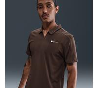 Polo da tennis da uomo Nike Court Dri-Fit Advantage Slam - baroque brown - Marrone (M)