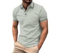 Polo da uomo a maniche corte classica di base casual estiva con bottoni maglietta atletica traspirante leggera elegante camicia grande e alta vestibilità regolare colletto ad asciugatura rapida