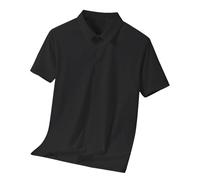 Polo da uomo a maniche corte di grandi dimensioni - Camicia da uomo con collo a patta polo con bottoni camicia casual camicia tinta unita top moda camicetta ampia comoda camicie da golf camicetta