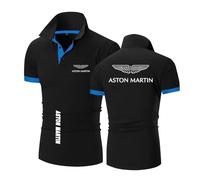 Polo da Uomo Abbigliamento Sportivo per A.s.t.o.n M.a.r.Ti.n Stampa Maglietta da Tennis A Maniche Corte Maglietta Traspirante Bottoni Mezza Manica -HeiS+LanS||L