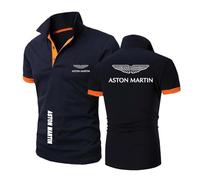 Polo da Uomo Abbigliamento Sportivo per A.s.t.o.n M.a.r.Ti.n Stampa Maglietta da Tennis A Maniche Corte Maglietta Traspirante Bottoni Mezza Manica -SLanS+ChengS||L