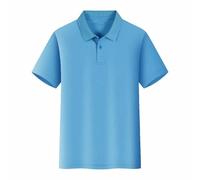 Polo da uomo e donna, estiva, traspirante, con bottoni, a maniche corte, per lavoro, casual, a maniche lunghe, con bottoni, per il tempo libero, vestibilità regolare regalo per la tua famiglia