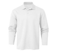 Polo da uomo Europa USA Trend Winter Shirt Top Sportivo Traspirante Confortevole Durevole Moda Elegante Casual Tempo libero, bianco, L