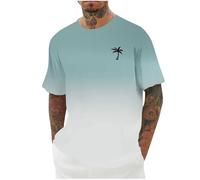 Polo da uomo taglie grandi - Camicia sportiva da uomo in cotone e lino, a maniche corte, nero, Henley, tinta unita, camicia estiva a maniche corte, camicia sportiva, per il tempo libero, T-shirt